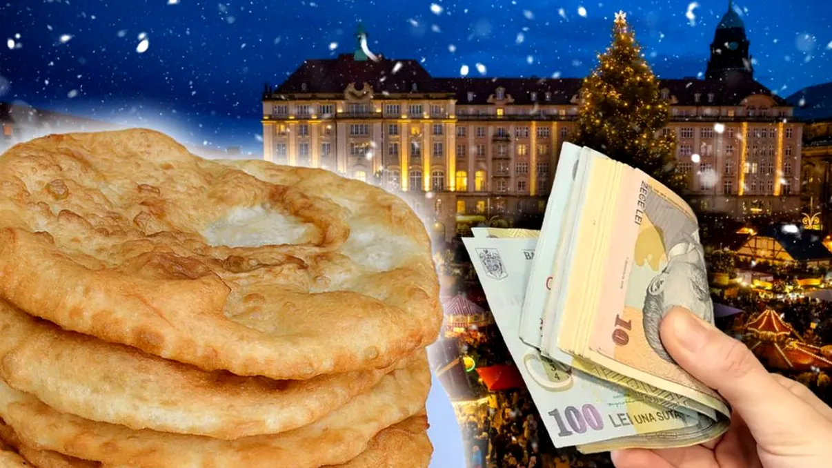 Cât a ajuns să coste un langoş în Târgul de Crăciun din Cluj. Internauţii, glume pe bandă rulantă despre preţ