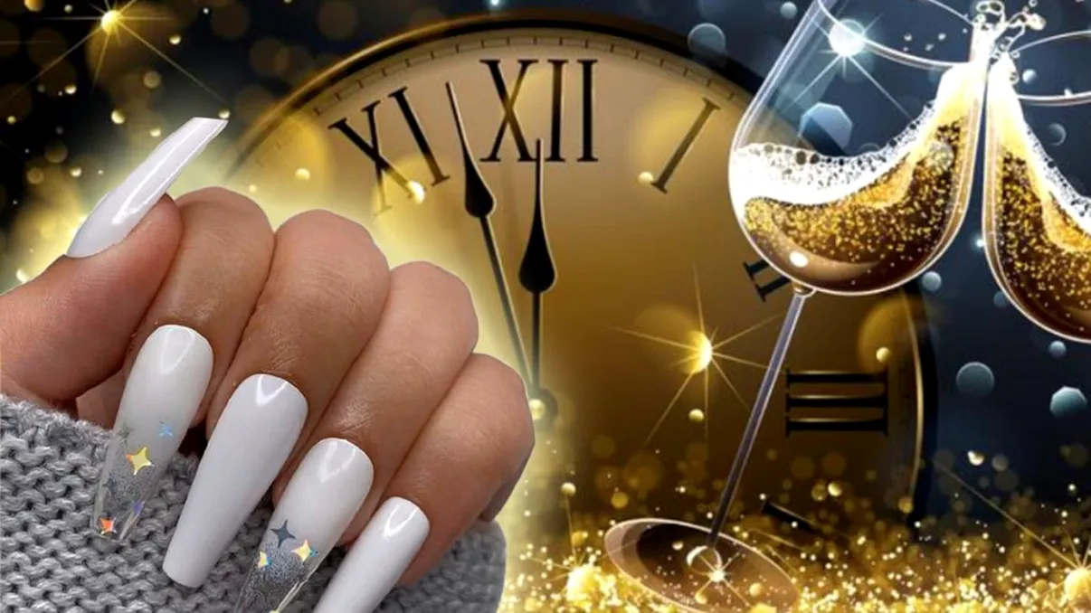Modele unghii Revelion 2023. Idei pentru o manichiură de efect de Anul Nou