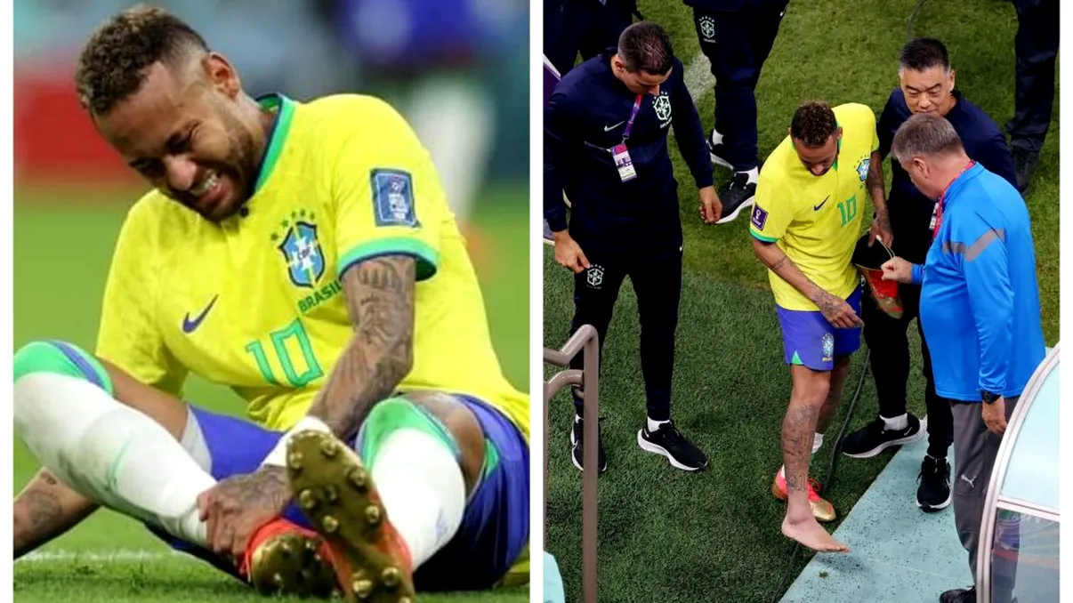 Vestea care poate pune în pericol șansele naționalei Braziliei la un nou titlul mondial. Ce s-a întâmplat cu Neymar în meciul cu Serbia - GALERIE FOTO