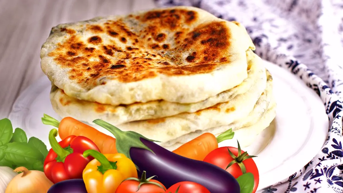 Plăcinte cu legume la tigaie gata în 2 minute. Sunt pufoase şi aromate. Toţi te vor lăuda