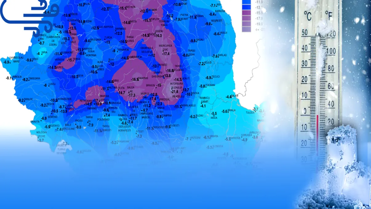 Alertă meteo ANM. Vine prăpădul în România: ninsori puternice și ger