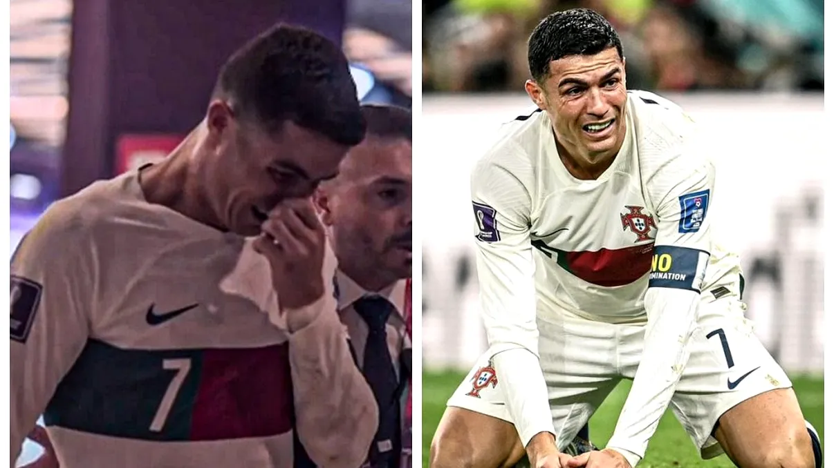 Final de epocă. Cristiano Ronaldo a început să plângă, pe teren, după ce Portugalia a fost eliminată de la Campionatul Mondial de Fotbal - FOTO & VIDEO