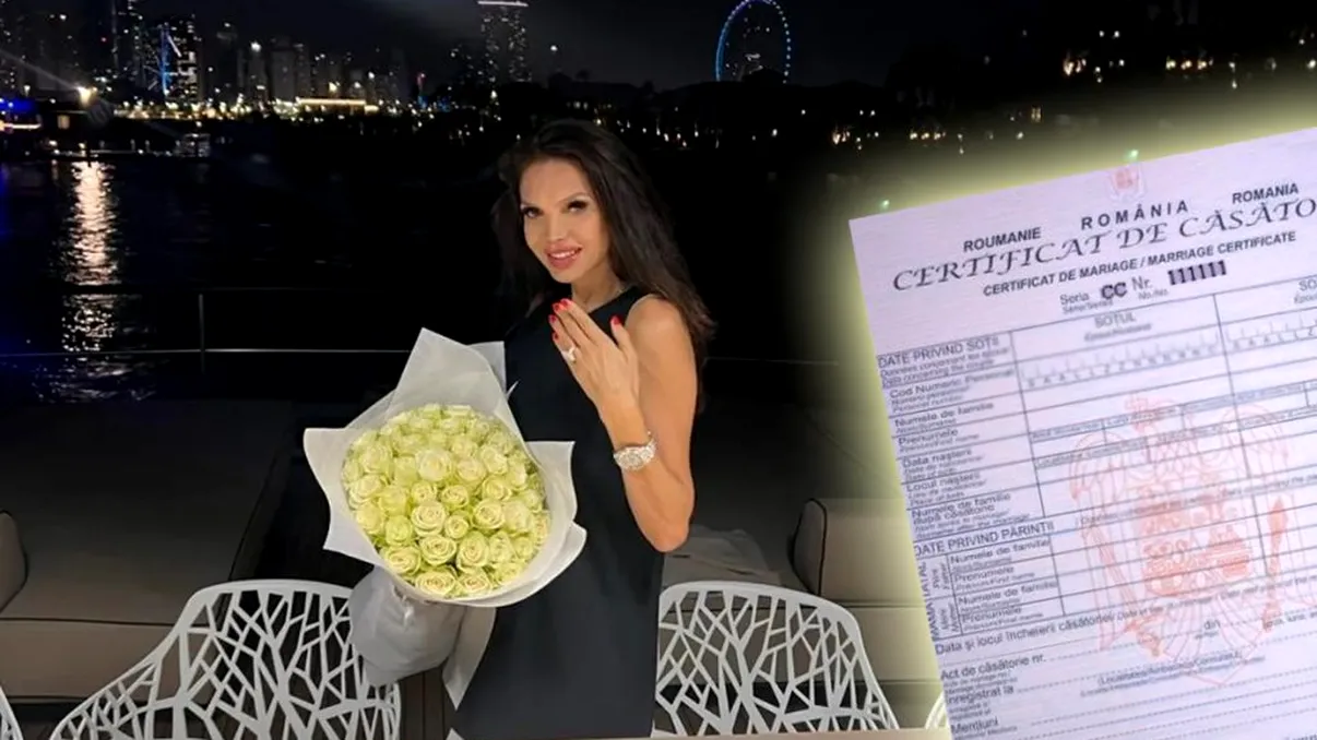 Cristina Spătar a făcut cununia civilă la doar câteva zile după ce a acceptat cererea în căsătorie. Când va fi nunta EXCLUSIV