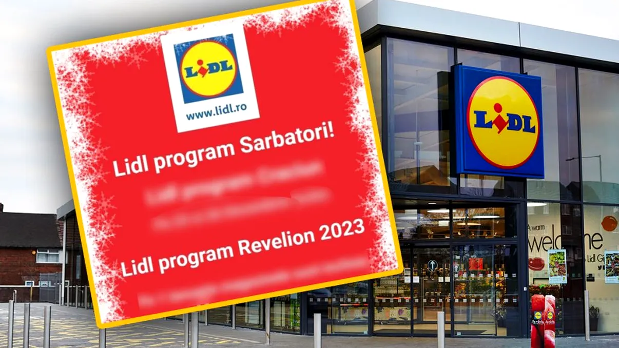 Program Lidl de Crăciun și Revelion. Modificări majore în orarul magazinelor de sărbători