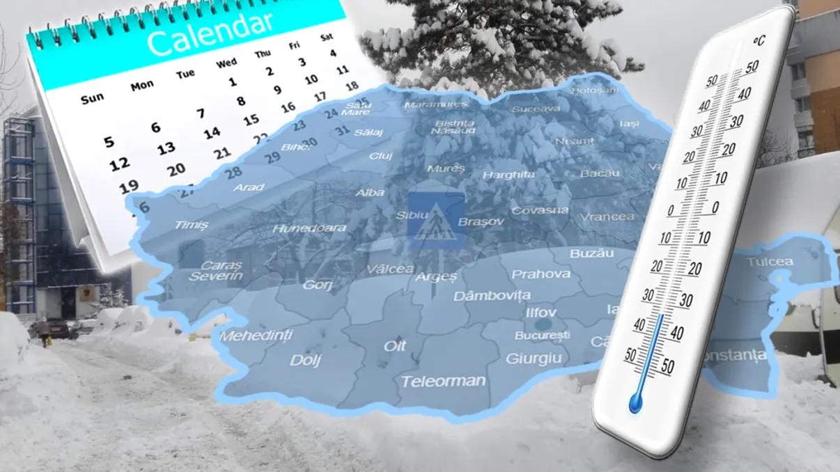 Vremea se schimbă începând de luni. Zonele unde va ninge și va ploua săptămâna viitoare
