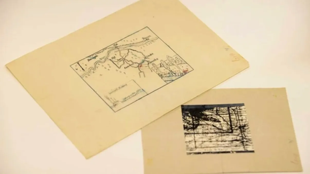 Harta nazistă care a fost făcută publică acum. S-a declanșat o vânătoare de comori imediat