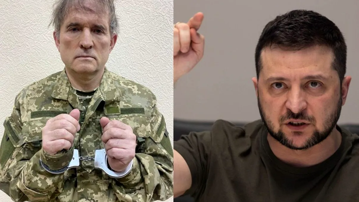 Volodimir Zelenski, răzbunare cruntă împotriva oligarhului Viktor Medvedciuk, bun prieten cu Vladimir Putin. Cum l-a putut umili