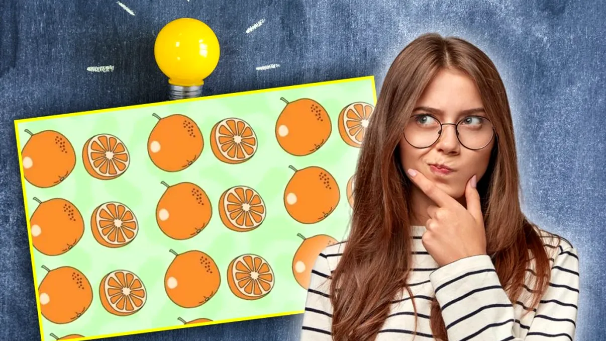 Testul de inteligenţă al zilei. Ai IQ mare dacă găsești repede grepfrutul ciudat din imagine!