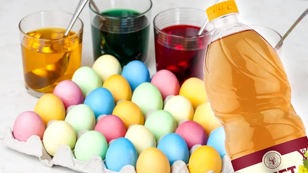 Cât oțet trebuie să pui în apa în care vopsești ouăle de Paște. Așa nu vei da greș niciodată, vor ieși perfecte