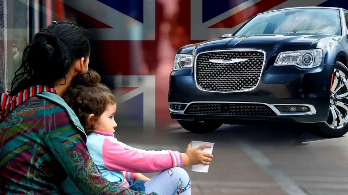 Mafia cerșetorilor români din Anglia. Ce au descoperit jurnaliștii britanici: sunt aduși cu mașini de lux