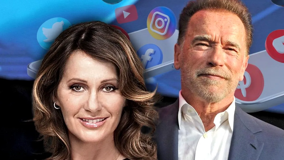 Nadia Comăneci, întâlnire de senzație în parc cu Arnold Schwarzenegger. Filmarea cu cei doi a devenit virală