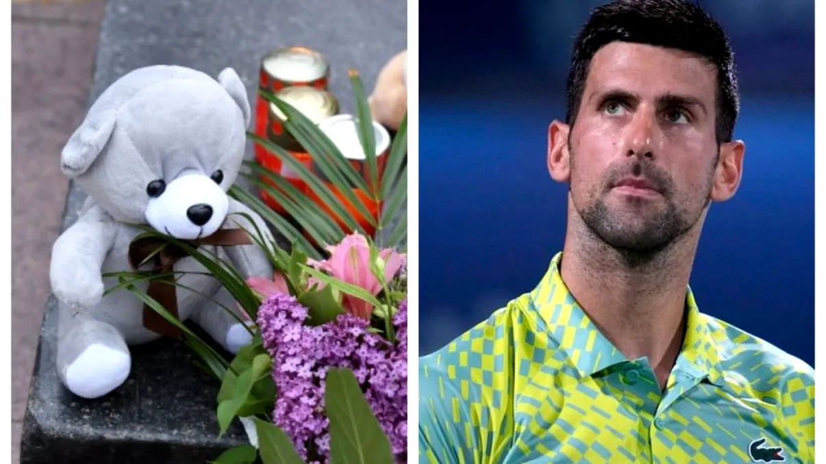 Novak Djokovic, devastat de durere, după atacul de la Belgrad în care au murit opt copii. Cum a reacționat liderul clasamentului ATP - FOTO