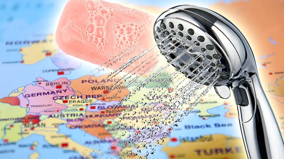 Țările din Europa în care locuitorii se spală cel mai des. Pe ce loc este România