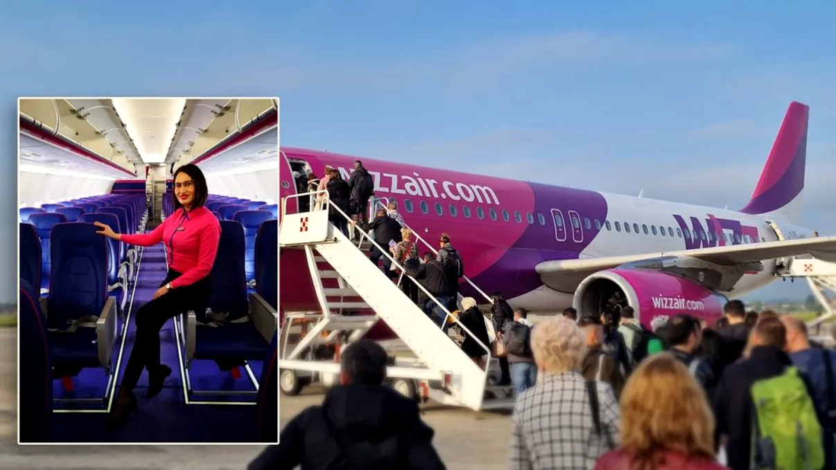 Mărturisirile unei angajate Wizzair din Iași despre ce se află în culisele meseriei de stewardesă: „Nu știu cât este de înțeles conceptul de însoțitor de zbor