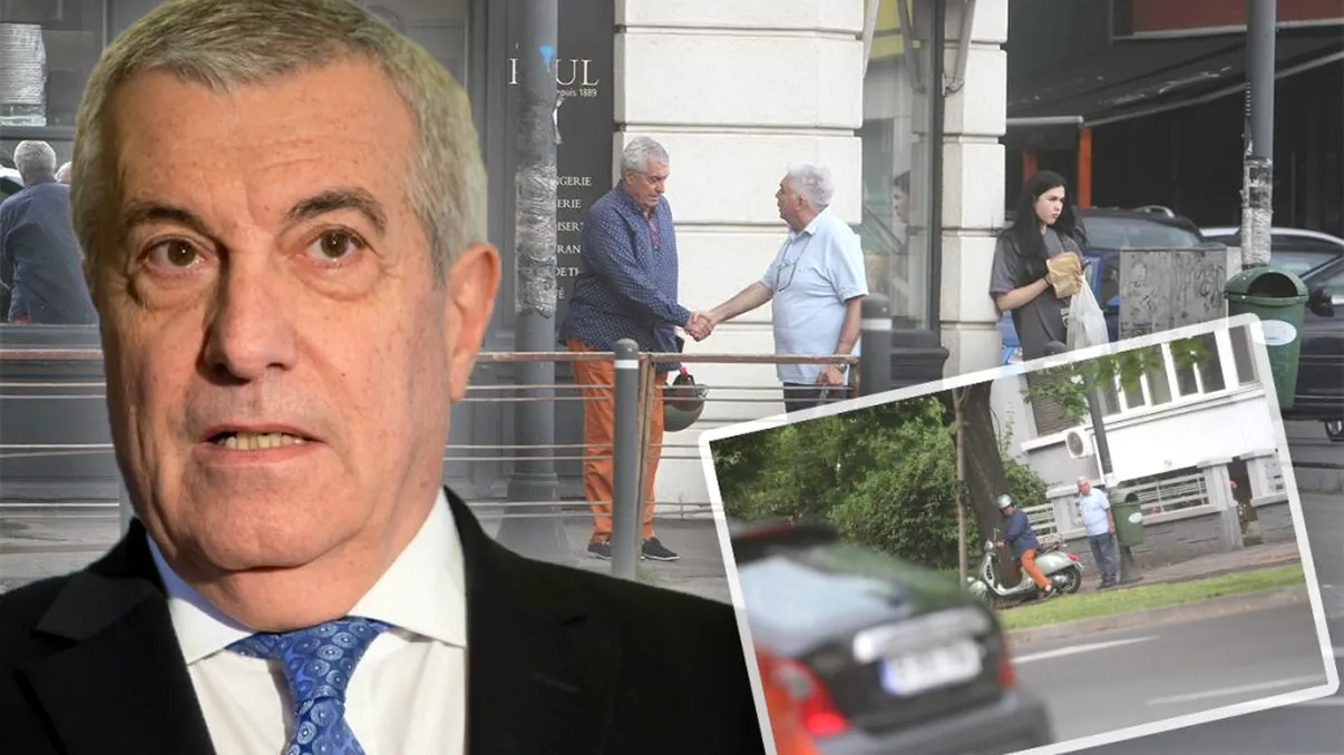 Călin Popescu Tăriceanu și Adrian Severin, momente incredibile în centrul Bucureștiului. Toți i-au văzut așa FOTO EXCLUSIV