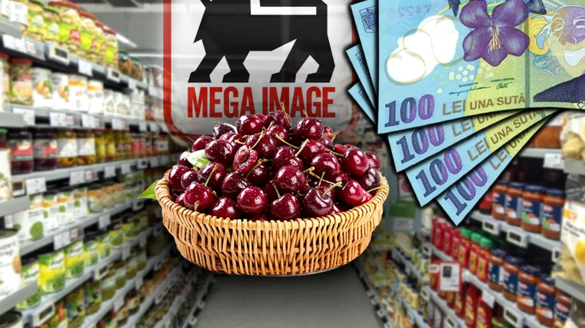 Cât a ajuns să coste jumătate de kilogram de cireșe în magazinele Mega Image. Suma este uluitoare, aproape toți vor evita