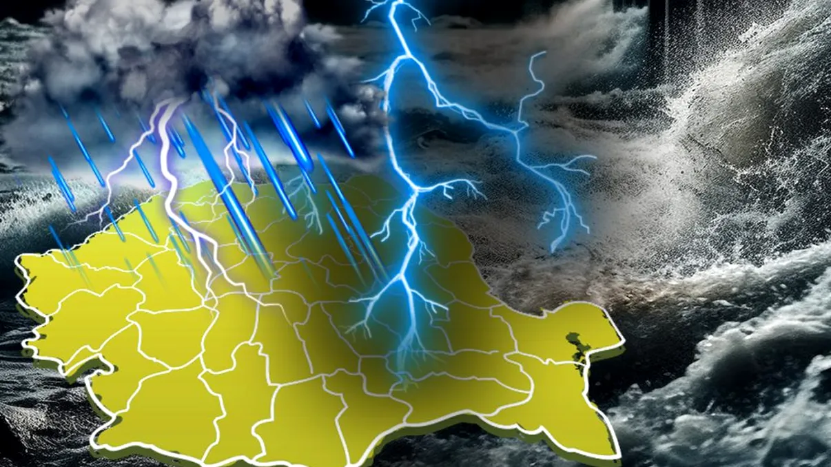 Cod galben de furtuni și inundații în România. Meteorologii au transmis o nouă alertă ANM, nu scăpăm de ploi