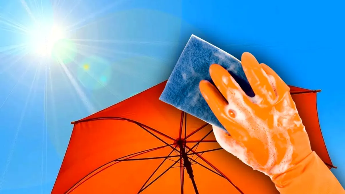 Cum să cureți rapid umbrelele de vară. Produsele ieftine care fac minuni de fiecare dată