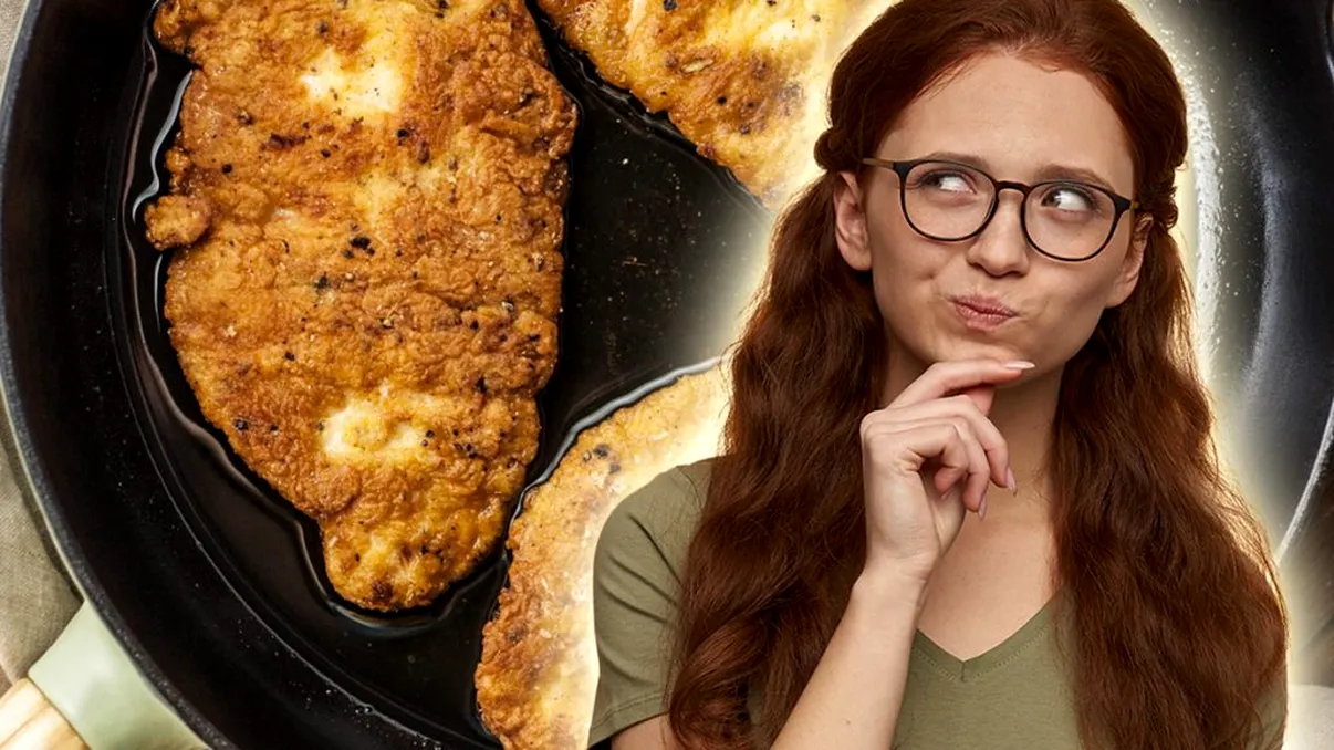 Secretul şniţelelor crocante şi suculente. Aşa nu vor ieşi uscate, ce trebuie să faci cu puiul înainte de a-l prăji