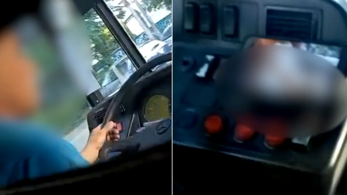 Șofer STB, surprins în timp ce se uita la filme pentru adulți în timpul unei curse. Ce propuneri le-a facut unor adolescente