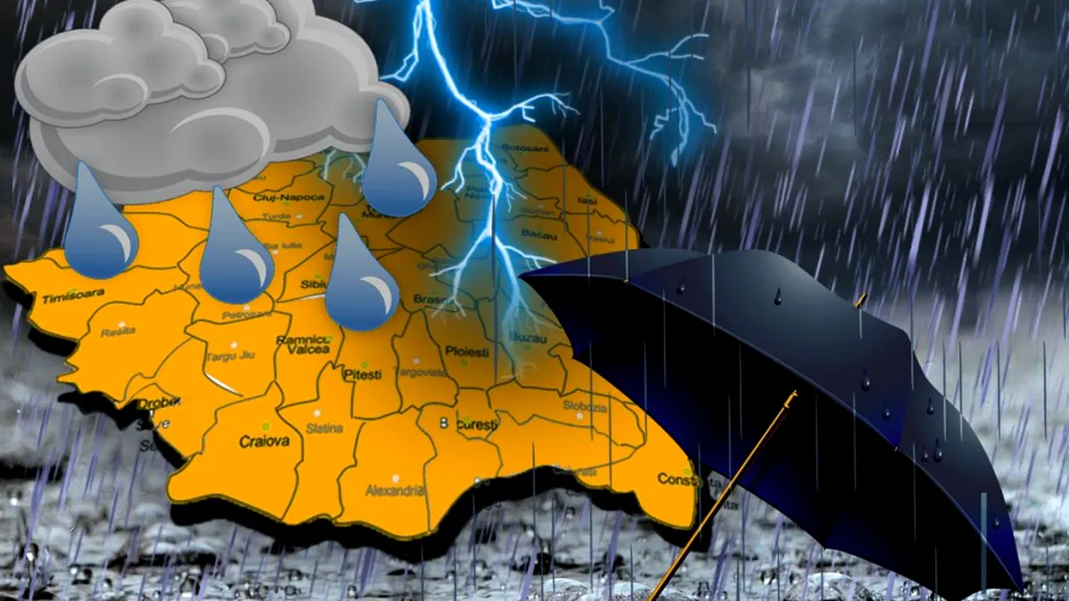 Vine urgia în România! Zonele în care canicula dispare, a fost emis cod portocaliu de vreme rea