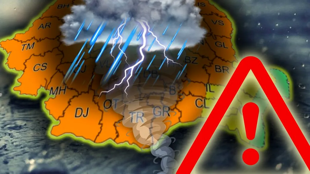 ANM, anunţ de ultimă oră. Gata cu temperaturile caniculare! România, sub cod galben de vijelii şi grindină