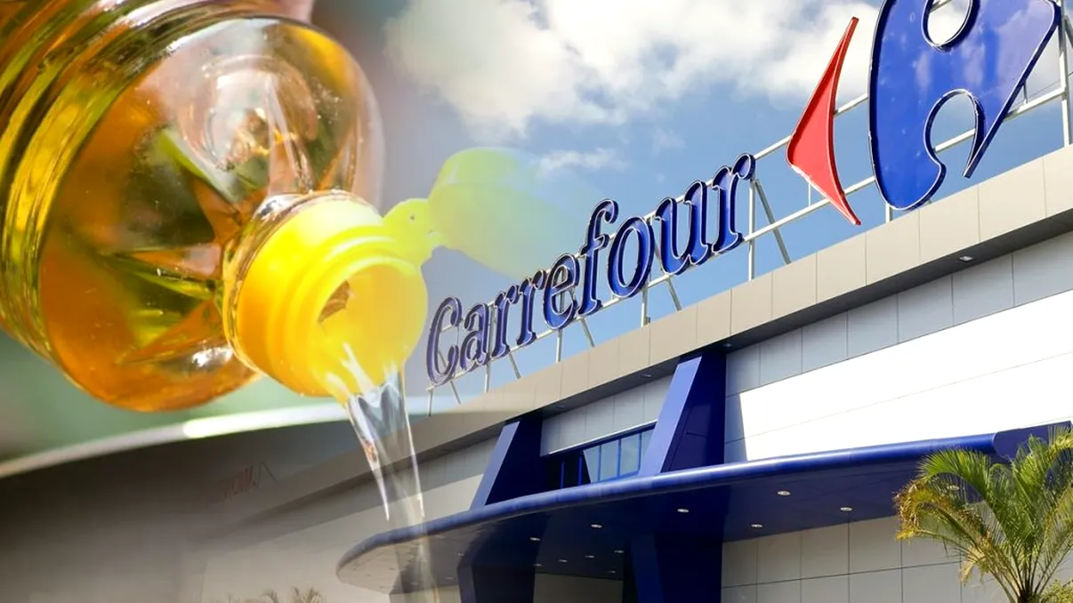 Cât costă o sticlă de ulei la Carrefour, după plafonarea prețurilor. Nu e eroare