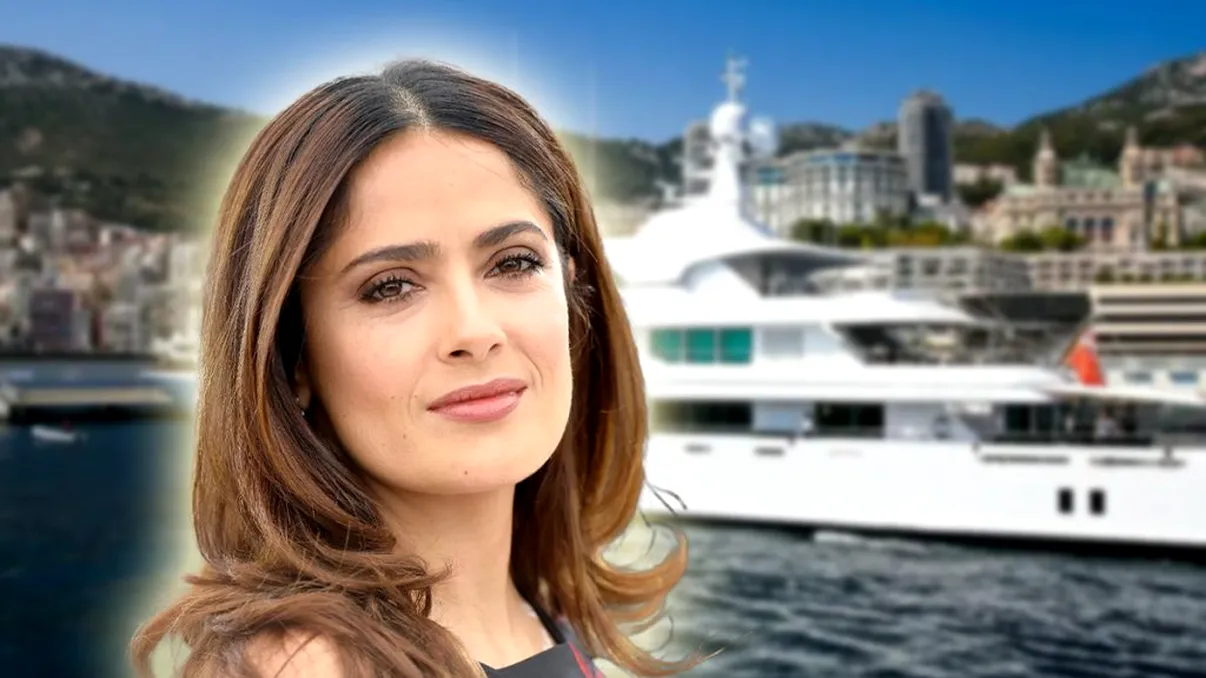 Salma Hayek, petrecere incendiară pe iaht. Vedeta și-a etalat formele voluptoase în toată splendoarea FOTO