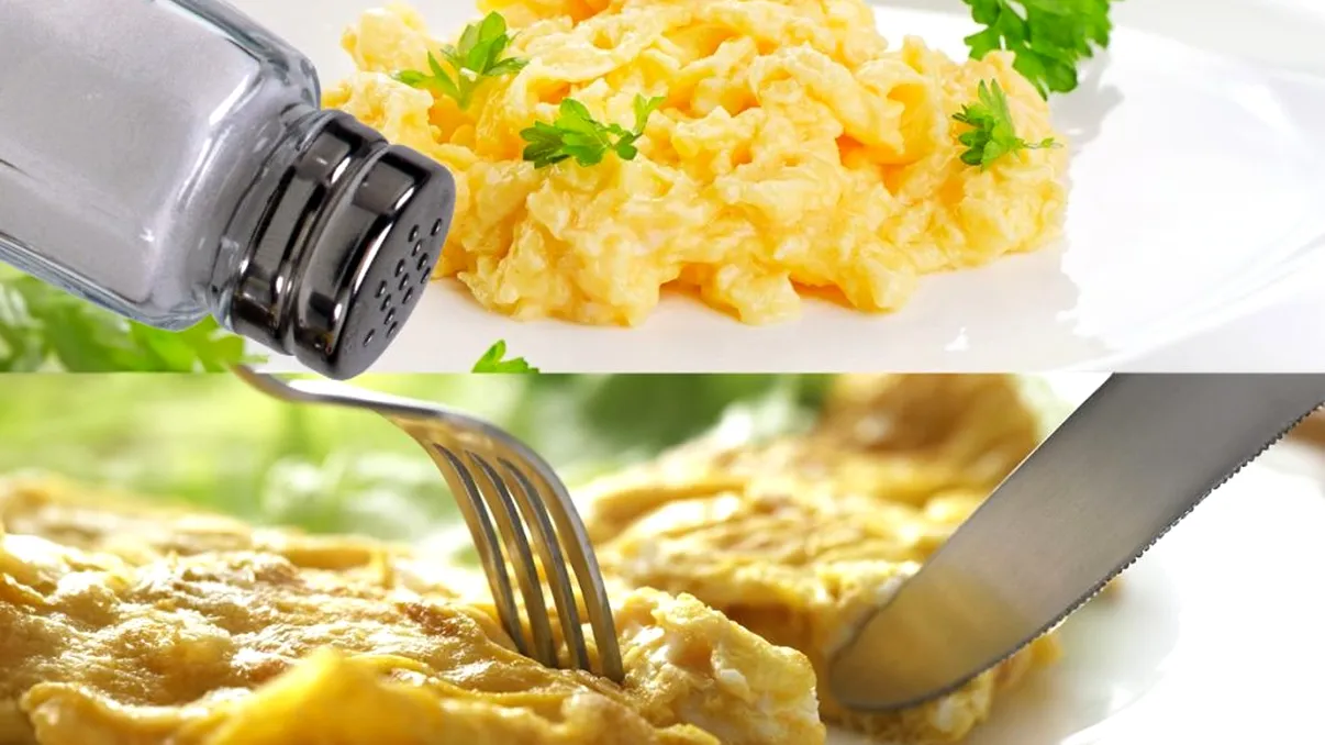 Când se adaugă sarea în omletă sau ouă bătute, de fapt. Greşeala pe care o fac multe gospodine