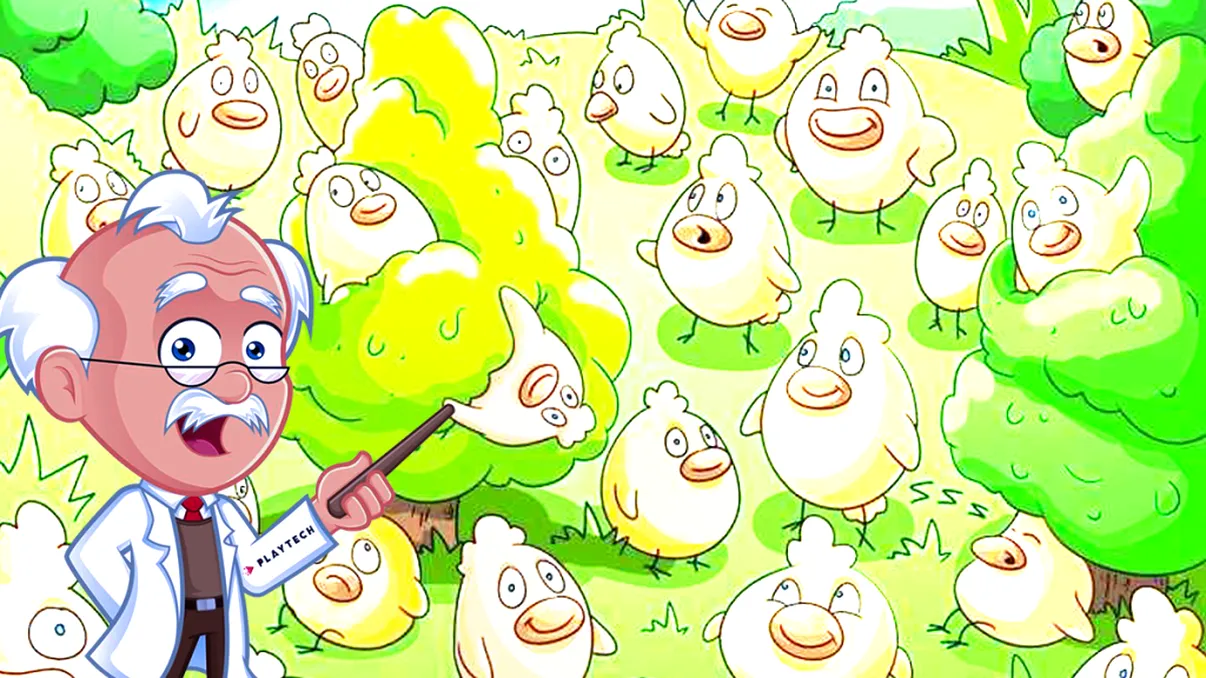 Doar 2% dintre oameni reuşesc să găsească porcuşorul ascuns printre puii de găină! E testul de inteligenţă al momentului