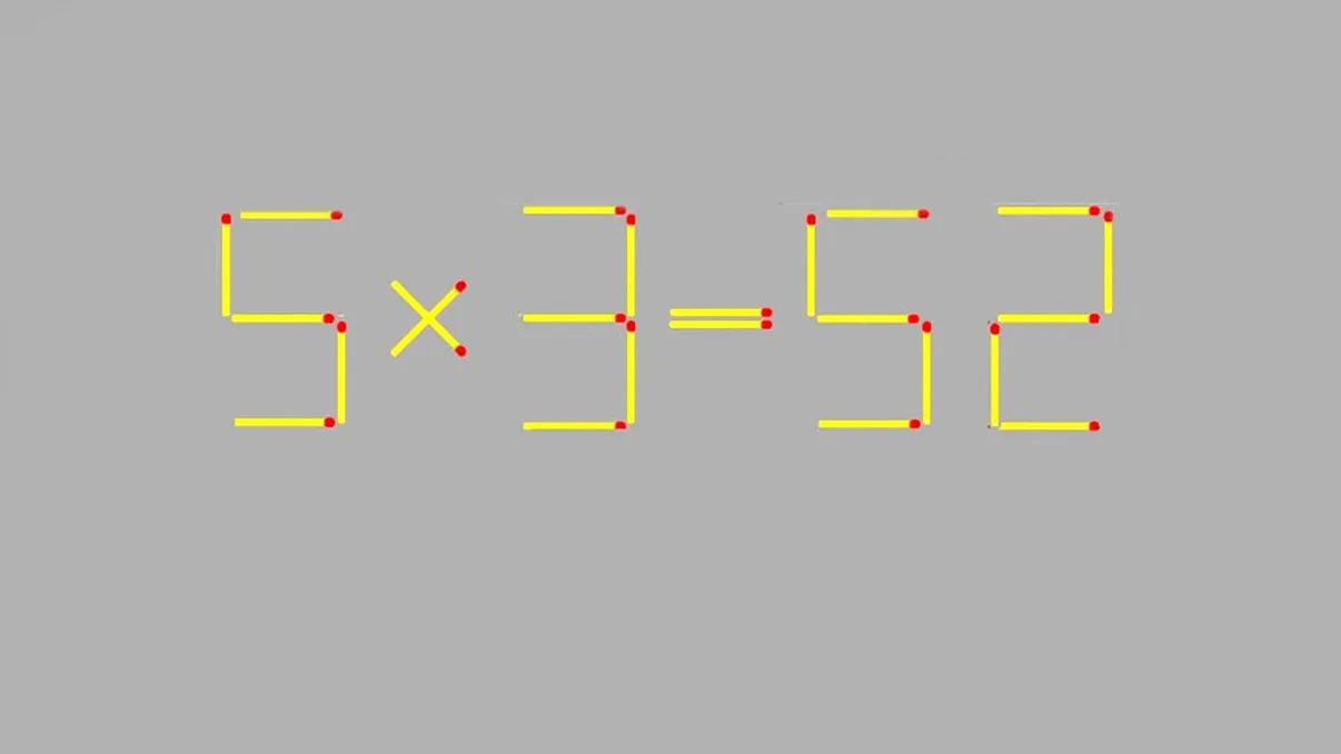 Mută un singur băţ de chibrit pentru a obţine o egalitate corectă! Testul de IQ pe care vrei să îl încerci