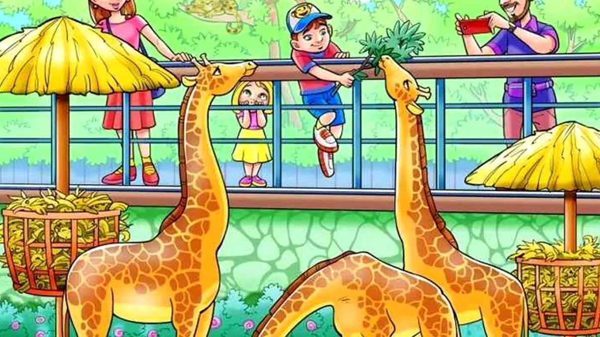 Test de IQ pentru începutul săptămânii. Găseşte maimuţa ascunsă în imaginea de la zoo în mai puţin de 7 secunde!