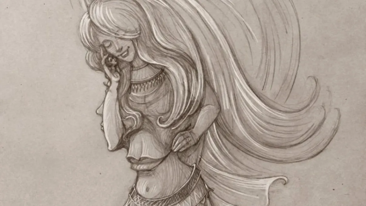 Iluzia optică a unui artist ucrainean pe care o rezolvă doar geniile. Găsești cele 4 femei din imagine?