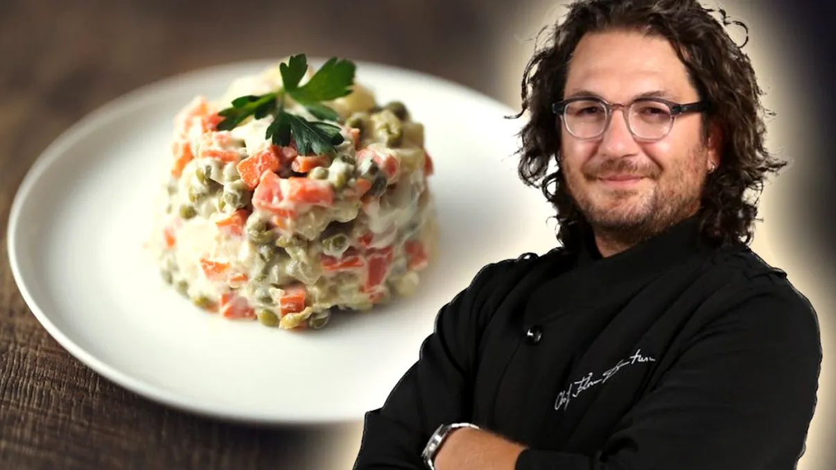 Ingredientul pe care Chef Florin Dumitrescu îl pune în salata de boeuf. Îi schimbă complet gustul