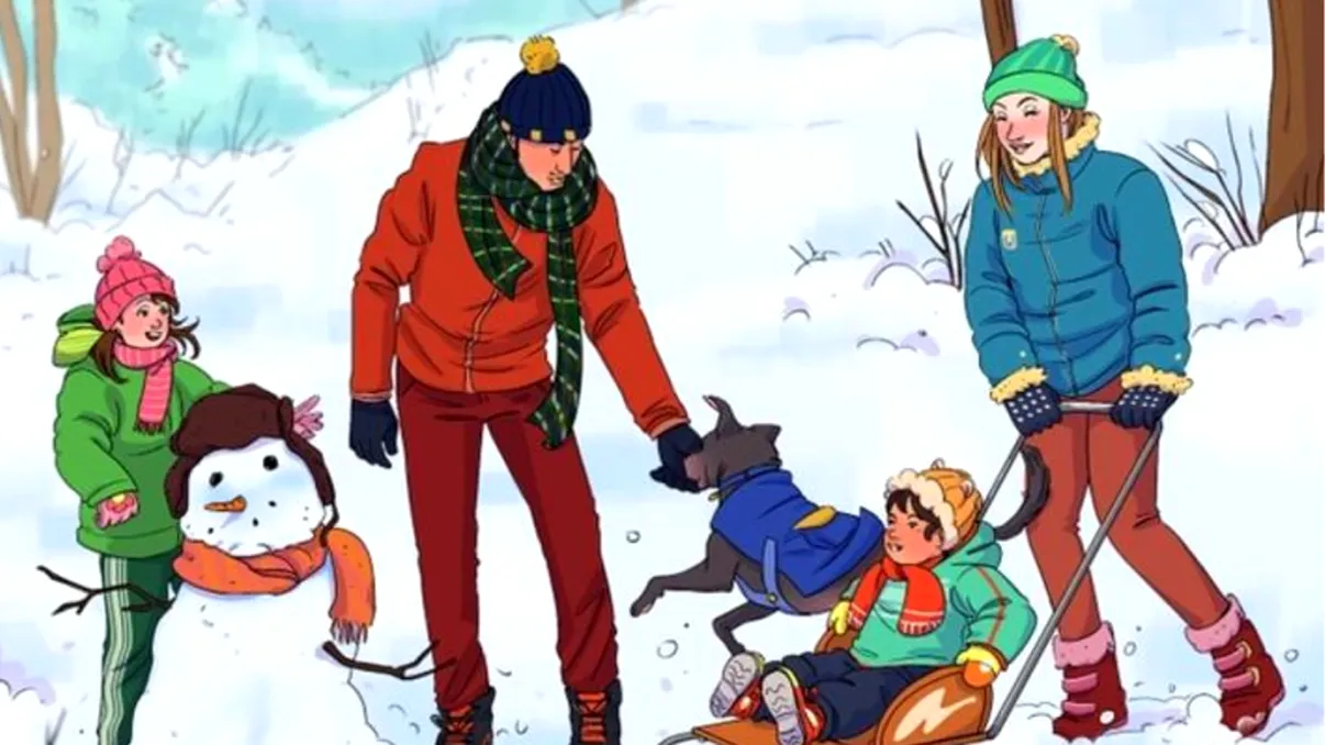 Găsești greșeala din imagine? Test de atenție pentru iarnă, doar geniile răspund în 25 de secunde