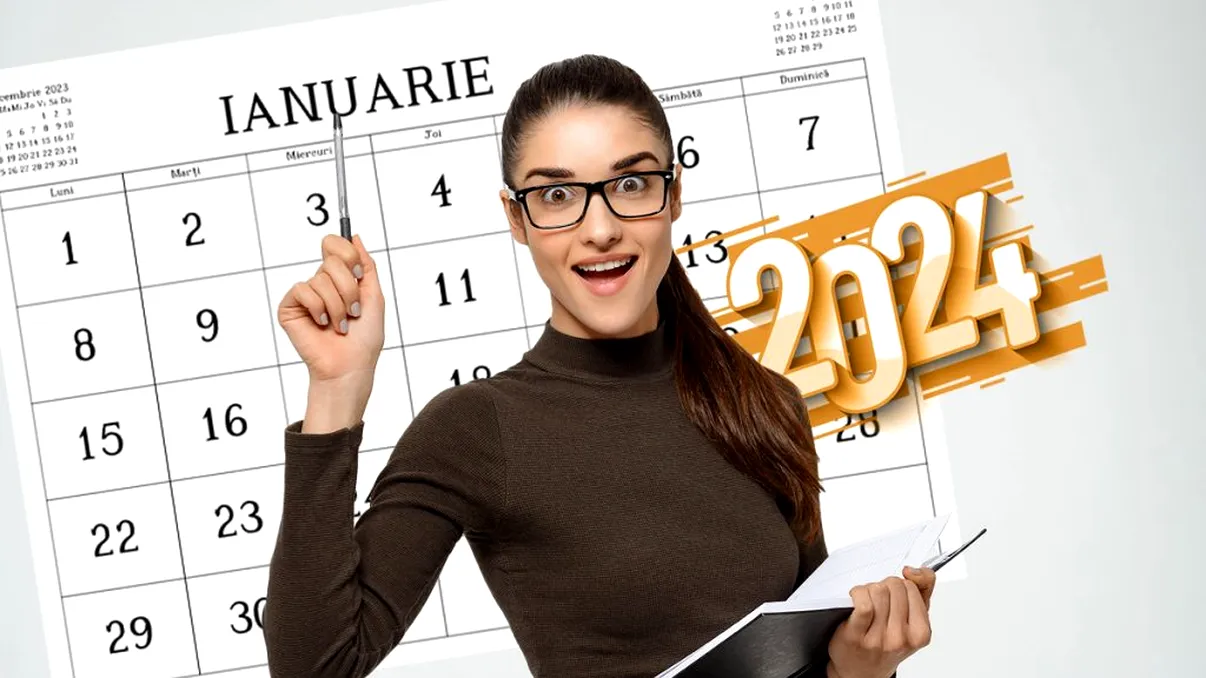 Zile libere ianuarie 2024. Care e prima minivacanță pe care o vor avea românii