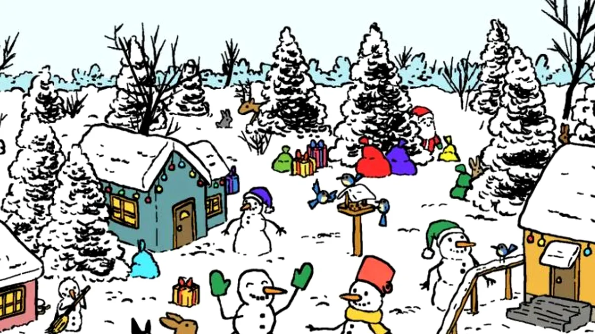 Test de IQ special pentru iarnă. Găseşte cele 6 diferenţe între cele două peisaje! Ai doar 15 secunde