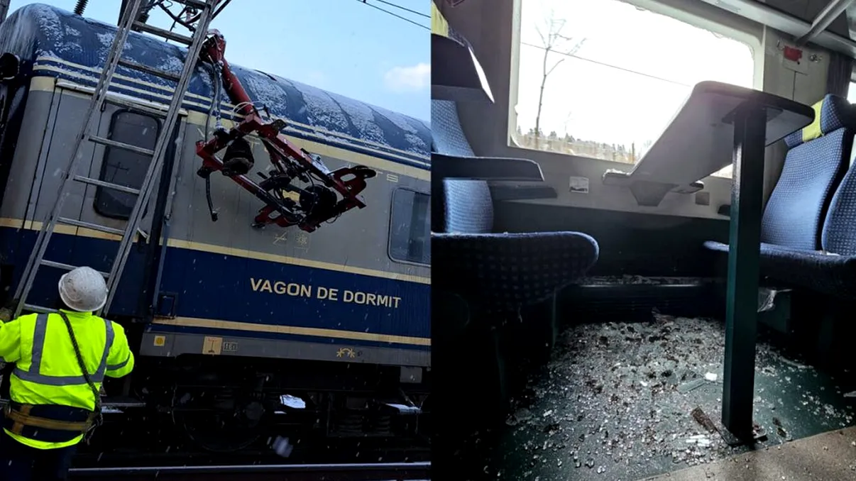 Incident feroviar grav la Azuga. Mai mulţi călători au fost răniţi după ce un pantograf s-a rupt. Întârzieri ale trenurilor
