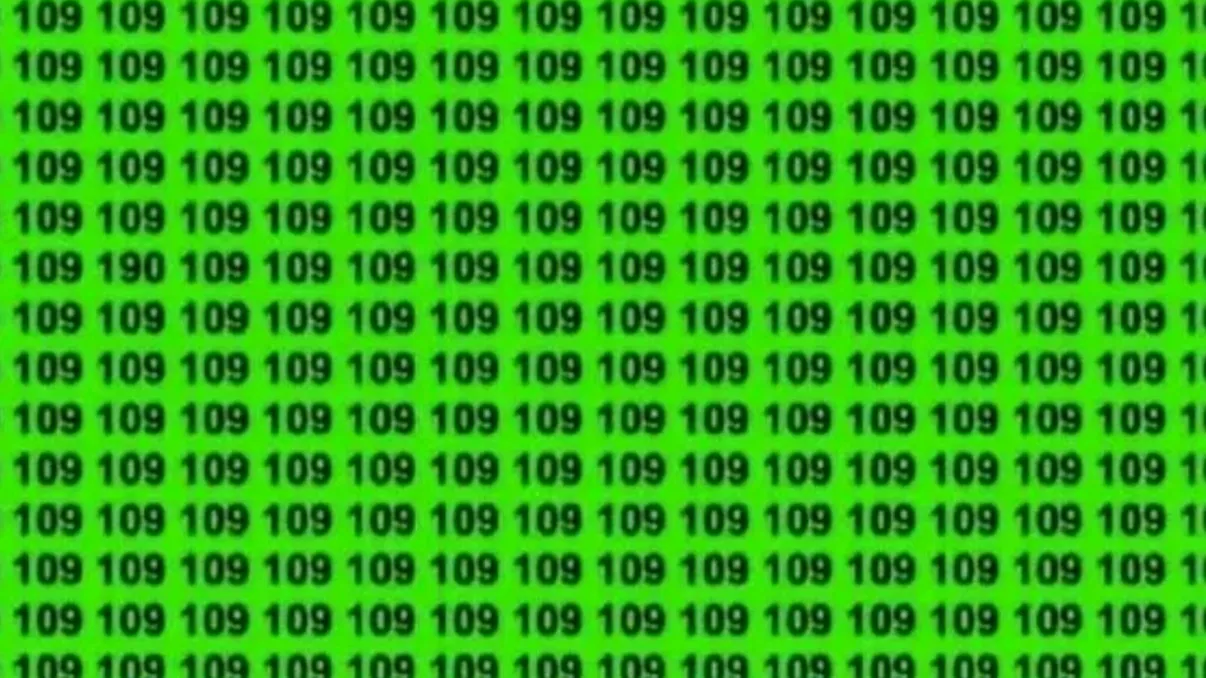 Ai vedere de vultur dacă observi numărul ciudat din imagine. Unul nu este 109, ţi-ai dat seama care?