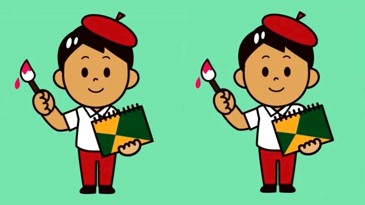 Test de inteligenţă. Care sunt cele trei diferenţe între imaginile cu băieţelul pictor?