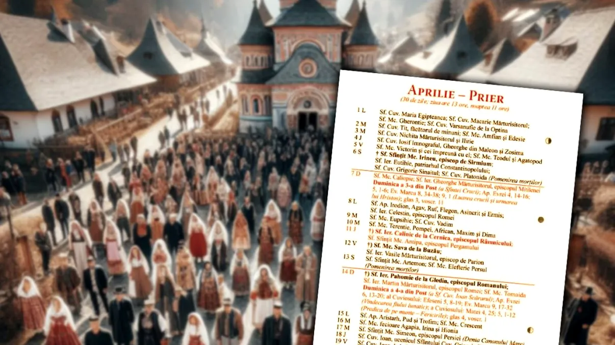 Sărbătoare mare pe 11 aprilie 2024 în calendarul ortodox