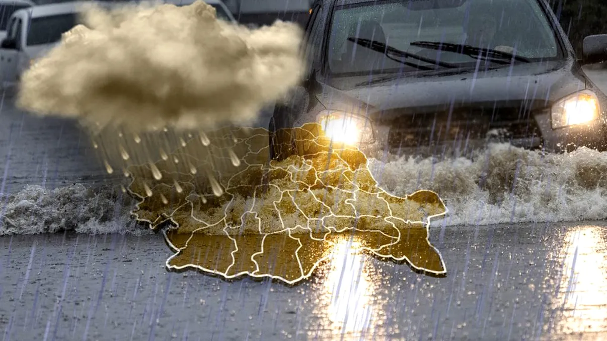 Cod portocaliu de ploi, grindină și vijelii! Prognoza meteo de ultimă oră, zonele afectate de avertizare