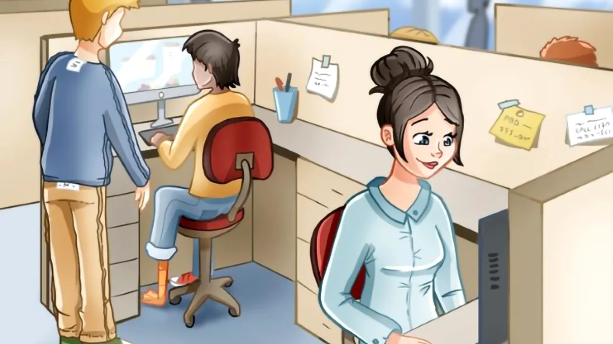 Test pentru cei mai inteligenţi oameni. O greşeală s-a strecurat în imaginea de la birou. Poţi să îţi dai seama care este eroarea?