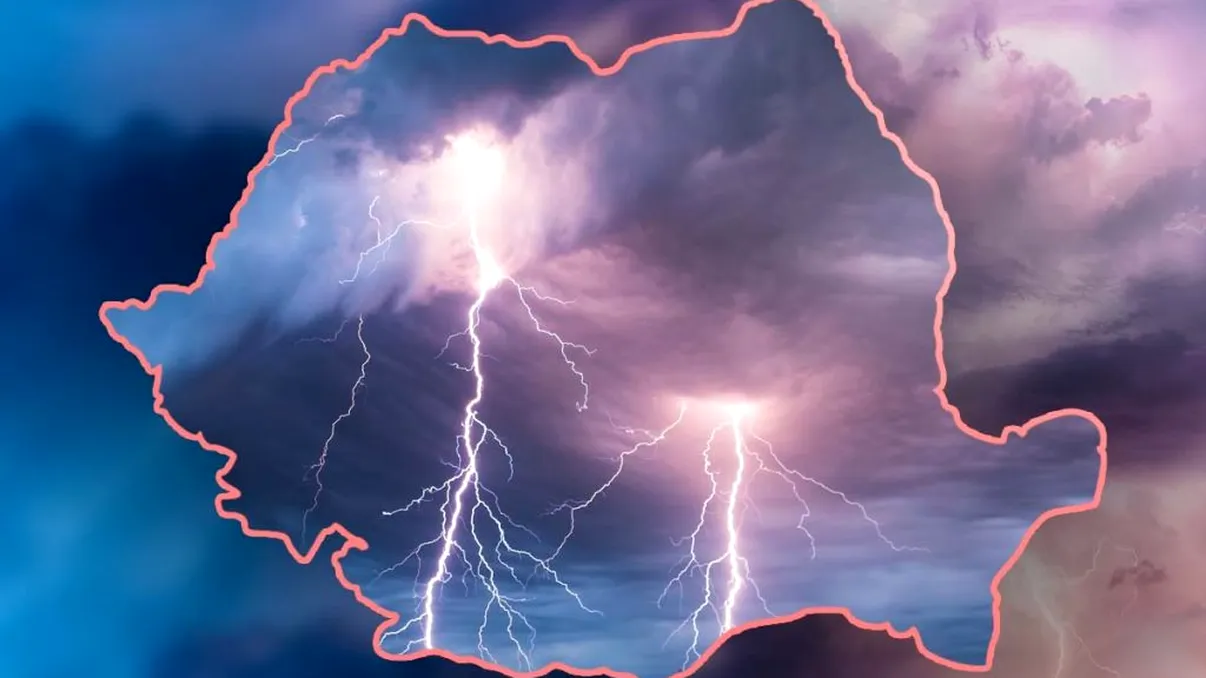 Alertă ANM! Se schimbă vremea în aproape toată țara. Temperaturile scad cu până la 10 grade Celsius. Cod galben de furtuni