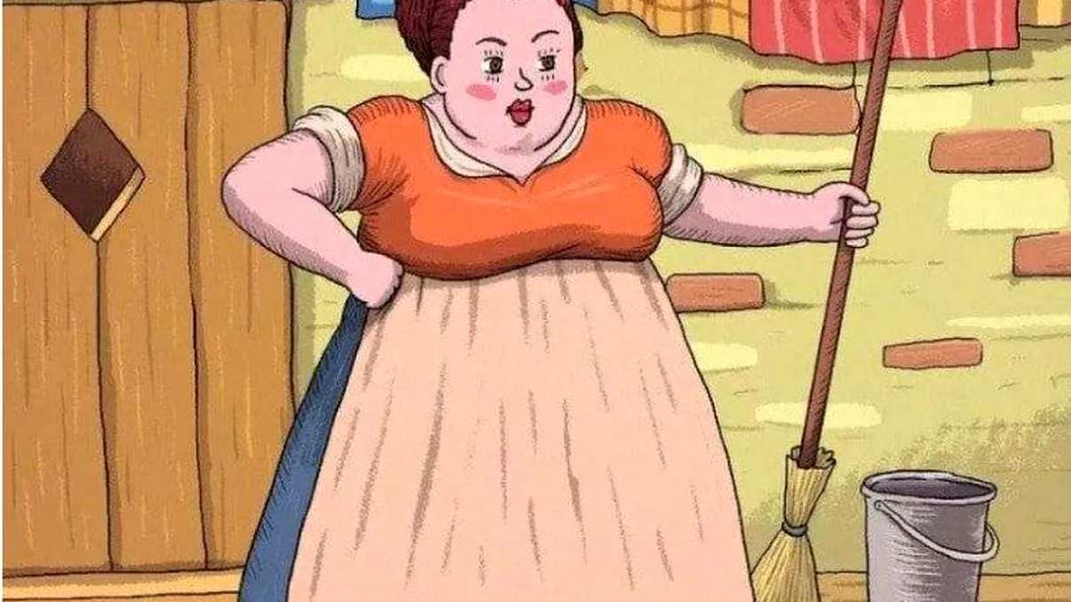 Iluzia optică a dimineții. Toată lumea vede gospodina din imagine, nu și pisica. Tu o găsești în 7 secunde?