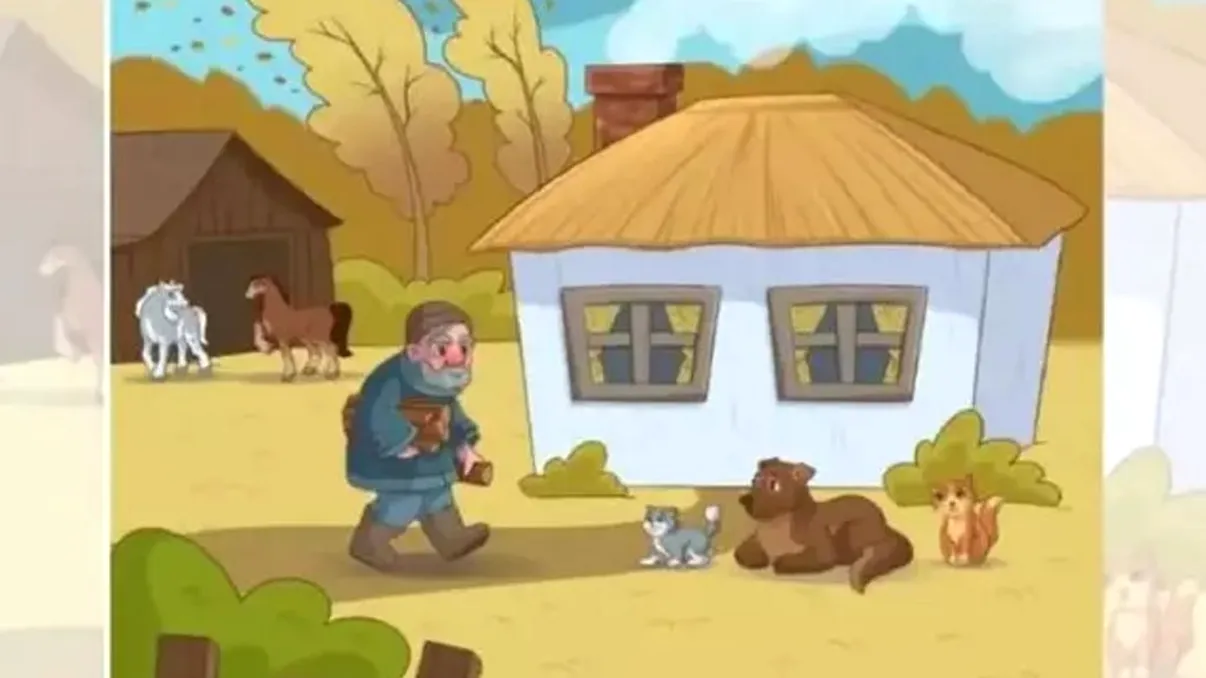 Testul IQ la care 8 din 10 nu știu răspunsul! Câte greșeli sunt în această imagine rurală? Doar geniile le pot depista