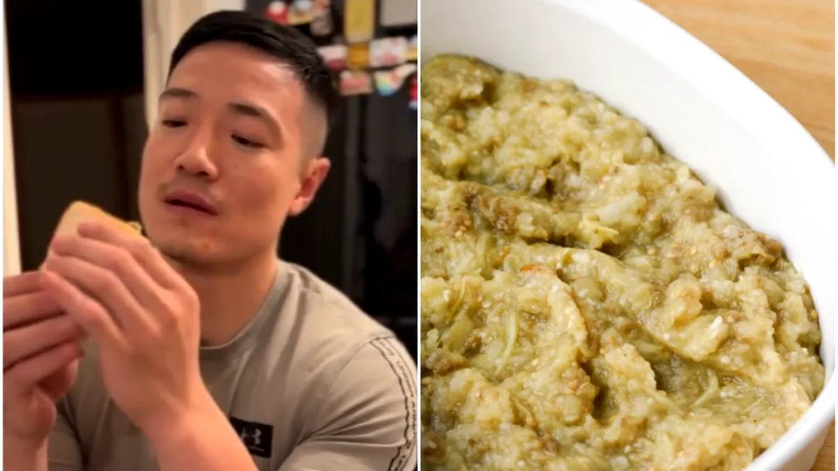 A gustat din salata de vinete pentru prima dată și ce a urmat a devenit viral. Străinul a descris-o în doar 3 cuvinte