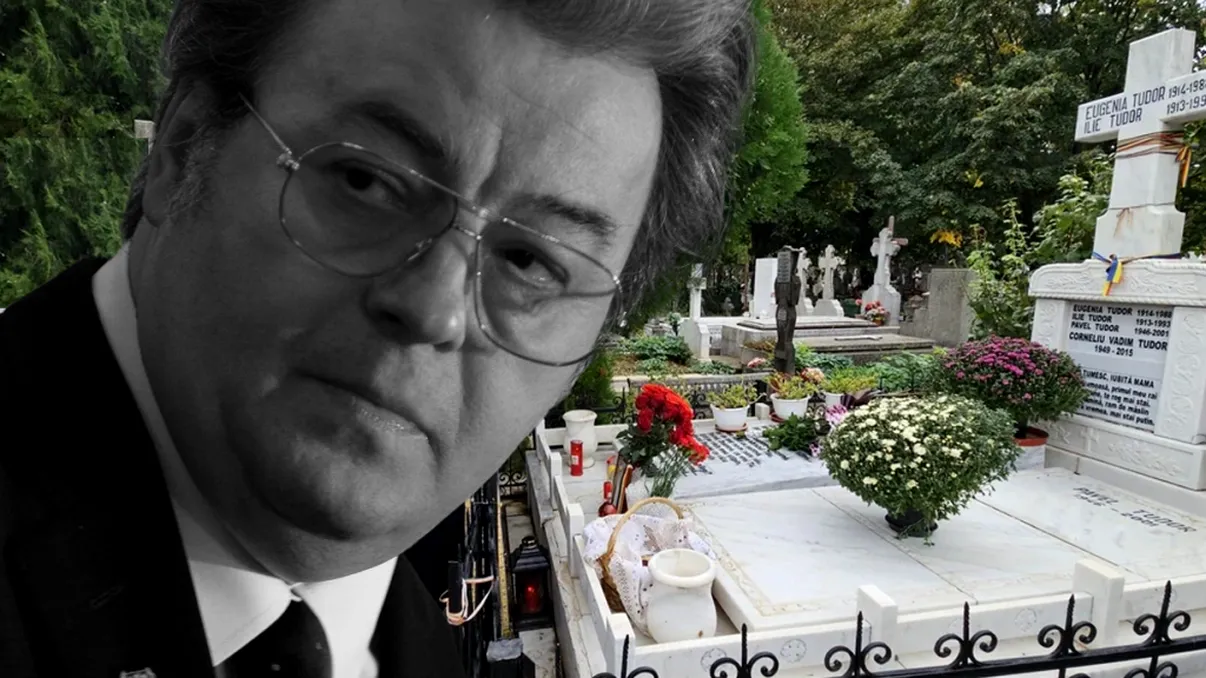 Fiica lui Corneliu Vadim Tudor, în lacrimi la mormântul tatălui său, la 9 ani de la moartea acestuia. Imagini emoționante de la parastasul „Tribunului”