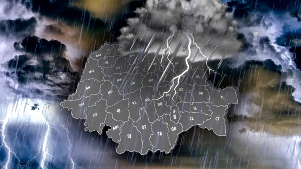 Meteorologii au emis Cod Roșu de furtuni. Județul în care ciclonul Ashley se va manifesta cel mai violent