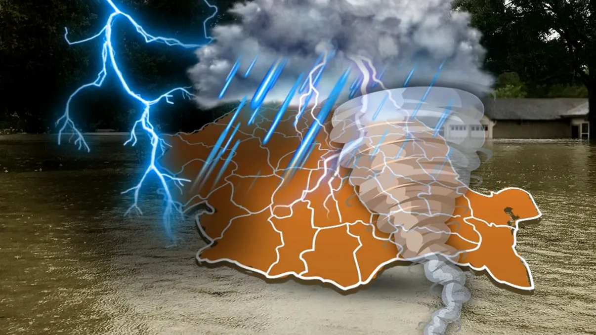 Noi alerte meteo ANM: Ninsori și inundații în România. Județele vizate de cod portocaliu și galben